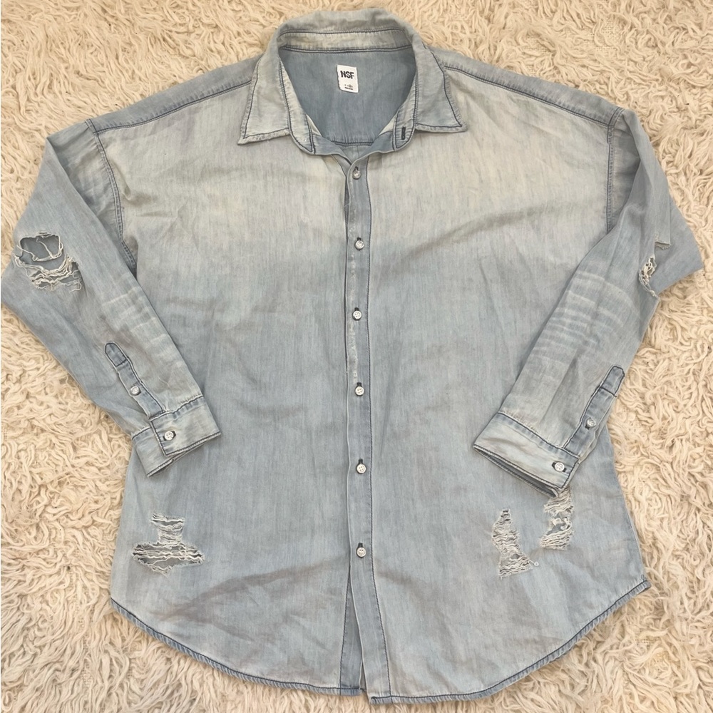 NSF Clothing | “Amanda Boyfriend Button Down Shirt”